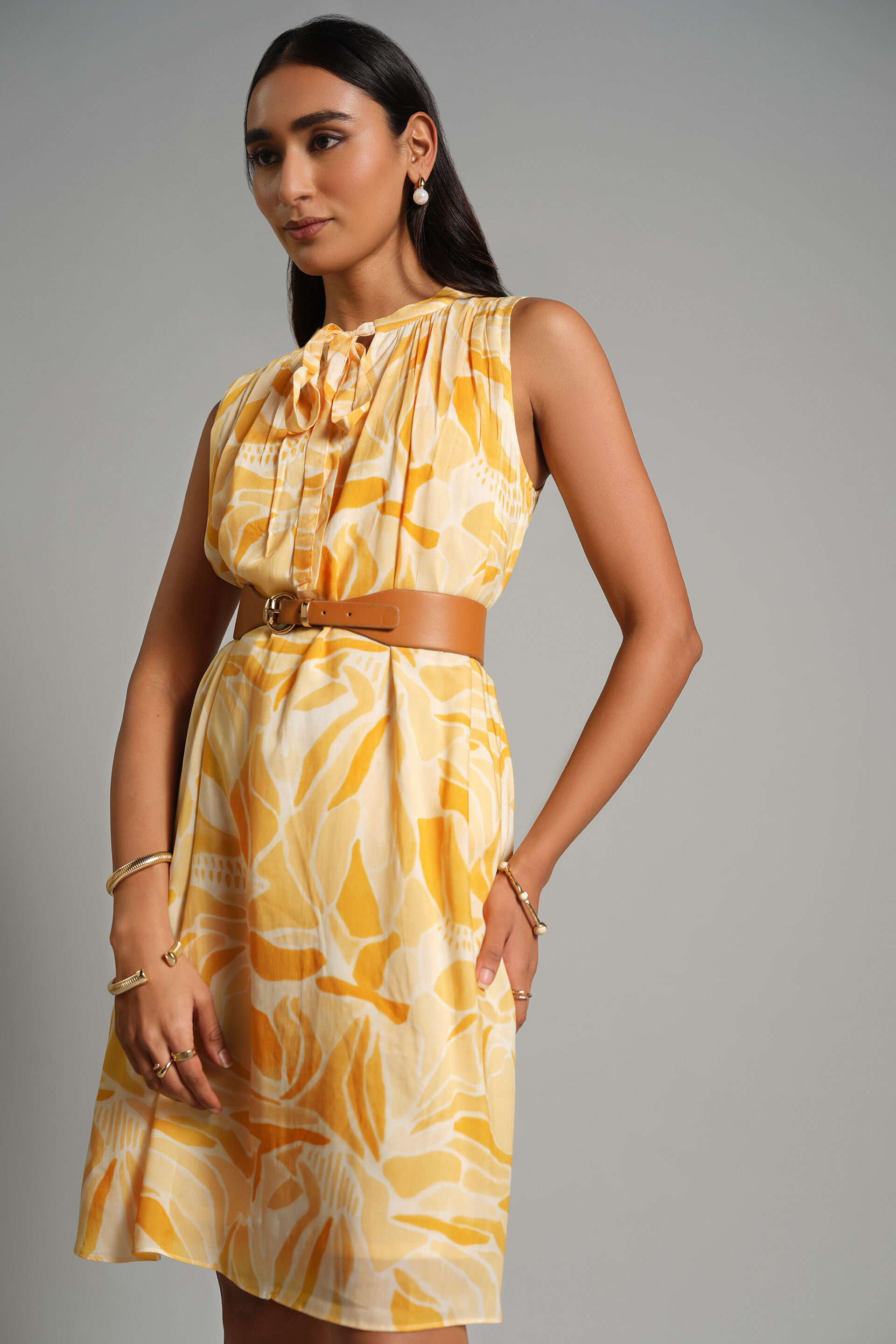 Sun Blaze Dress, Yellow, image 4
